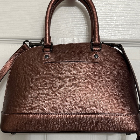 Coach Mini Sierra Metallic Rose Satchel/Crossbody Bag - Picture 5 of 12